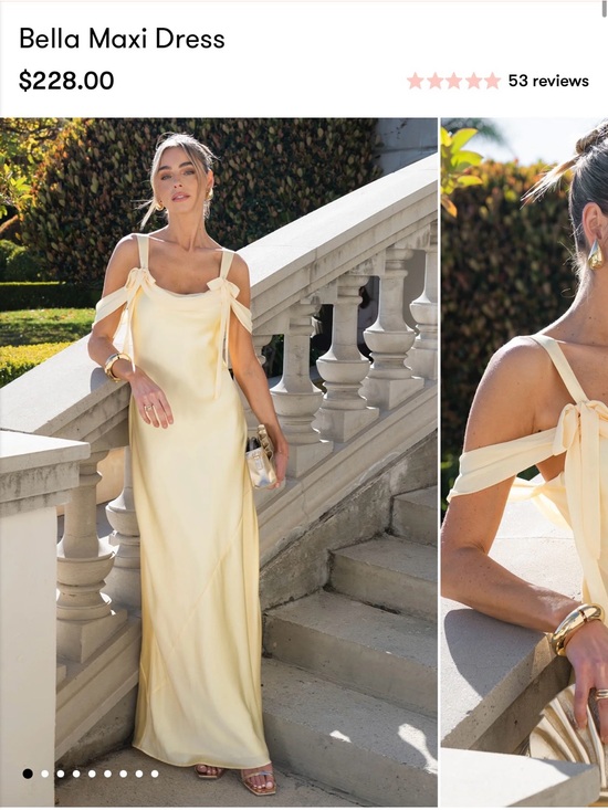 Show Me Your MuMu Dresses & Skirts - Show Me Your MuMu Bella Maxi Dress - Pale Yellow